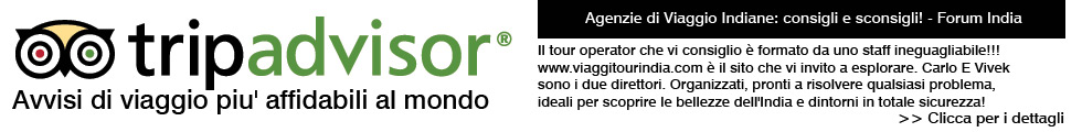 Il tour operator che vi consiglio  formato da uno staff ineguagliabile!!! www.viaggitourindia.com  il sito che vi invito a esplorare. Carlo E Vivek sono i due direttori. Organizzati, pronti a risolvere qualsiasi problema, ideali per scoprire le bellezze dell'India e dintorni in totale sicurezza!