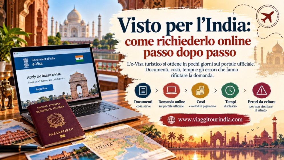 Viaggi in India: passaporto e documenti per il visto turistico